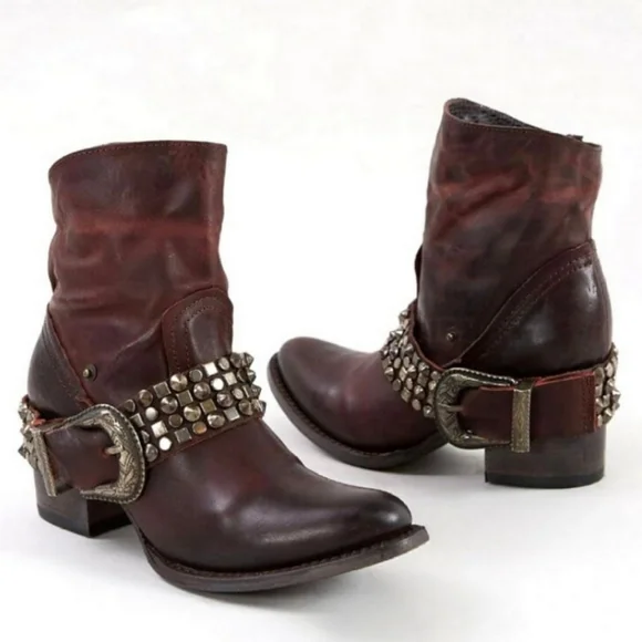 🟣 FREEBIRD by Steven Shena Ankle Boot Bootie Womens size 6 - Picture 6 of 9